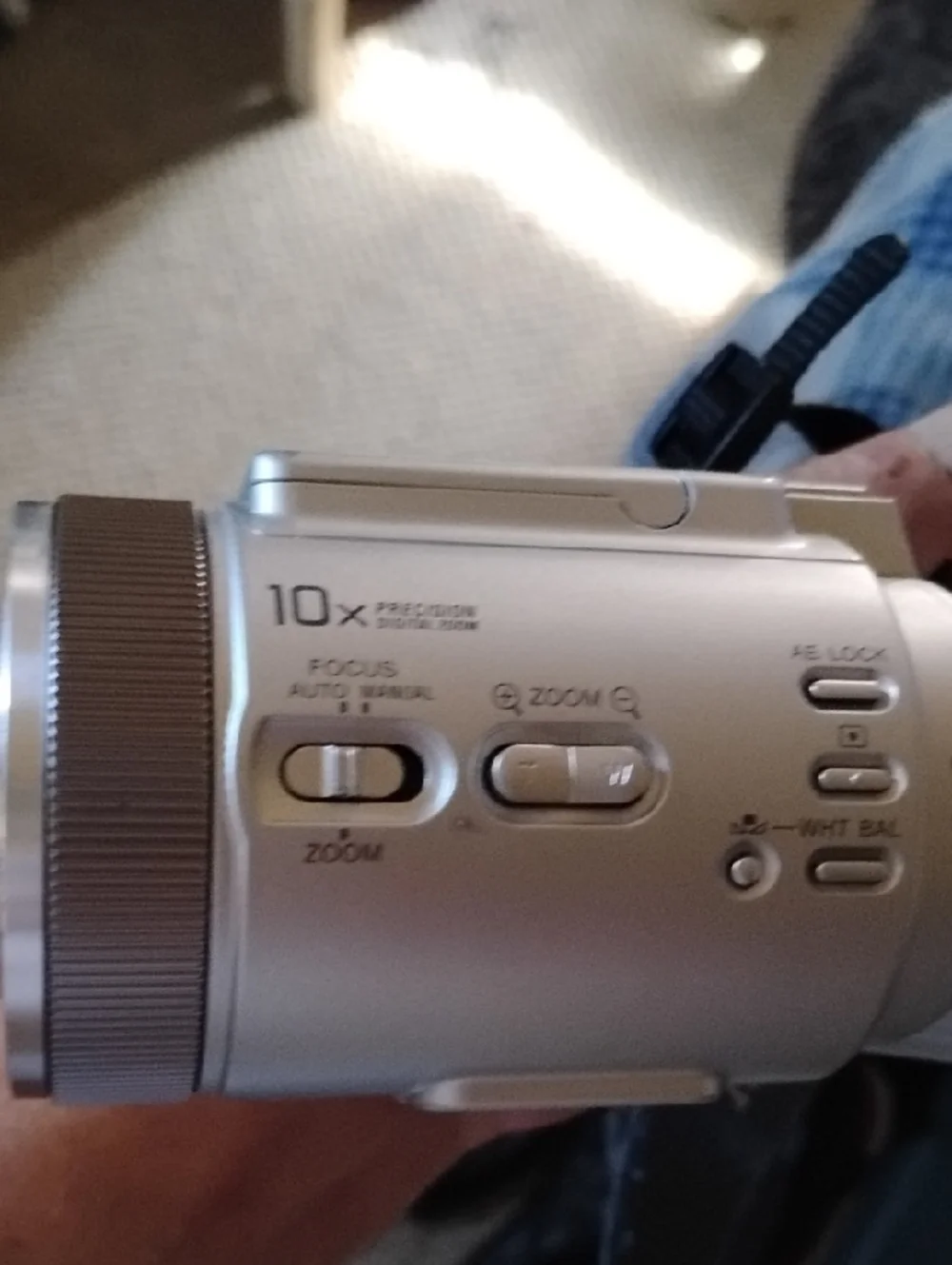 Sony Silver and Black Handheld Digital Still Camera with Carl Zuess VarioSonner